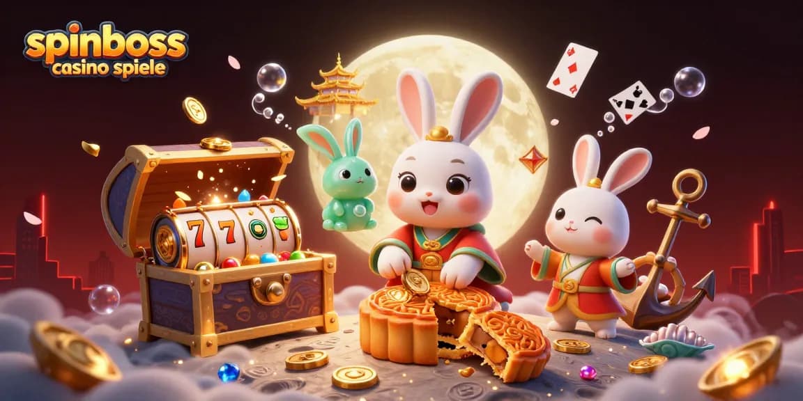 SpinBoss Casino Spiele: Erlebe spannende Slots und Jackpots in dieser dynamischen Illustration.