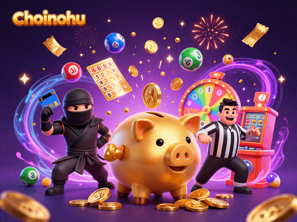 Choinohu presents a dynamic casino battle with vibrant characters and exciting elements!