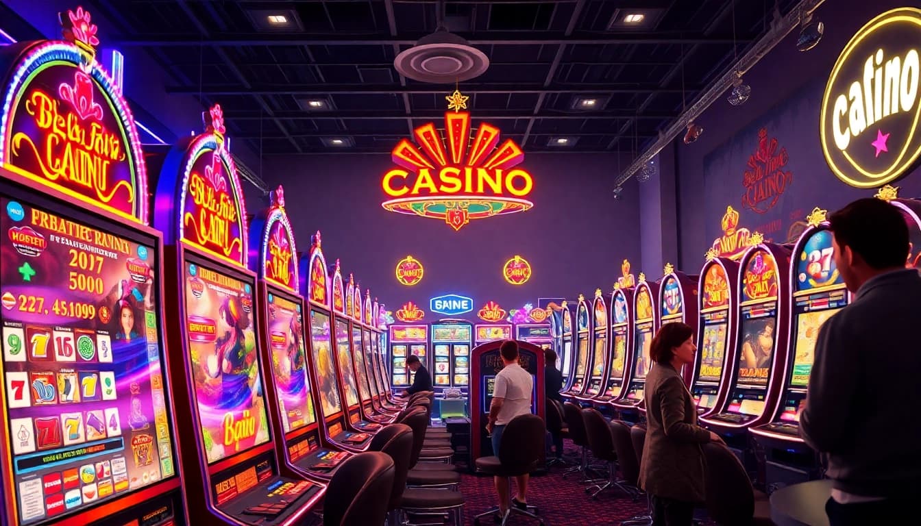 Erhalte den besten Casino Bonus in einem lebhaften Online Casino mit spannenden Spielautomaten und glücklichen Spielern.