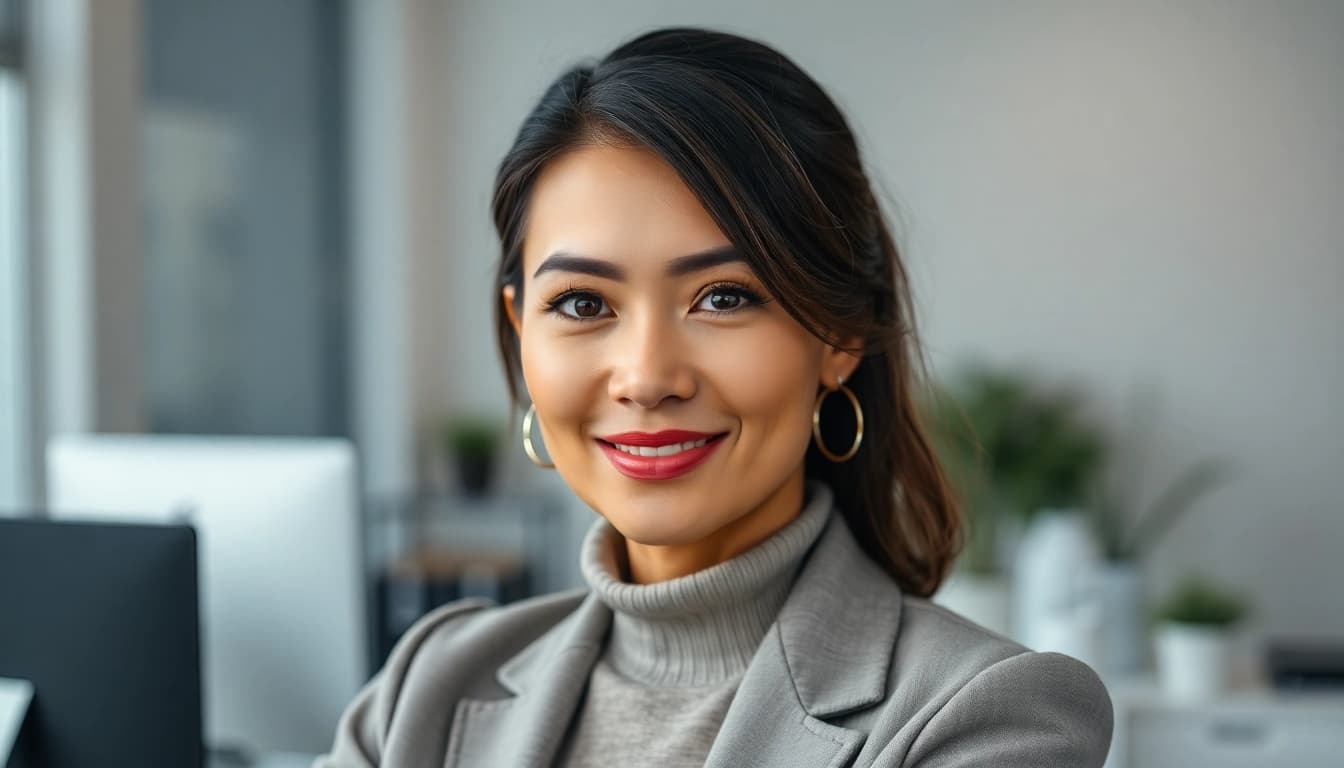 Create an appealing portrait using the ai headshot generator that showcases professionalism with natural lighting.