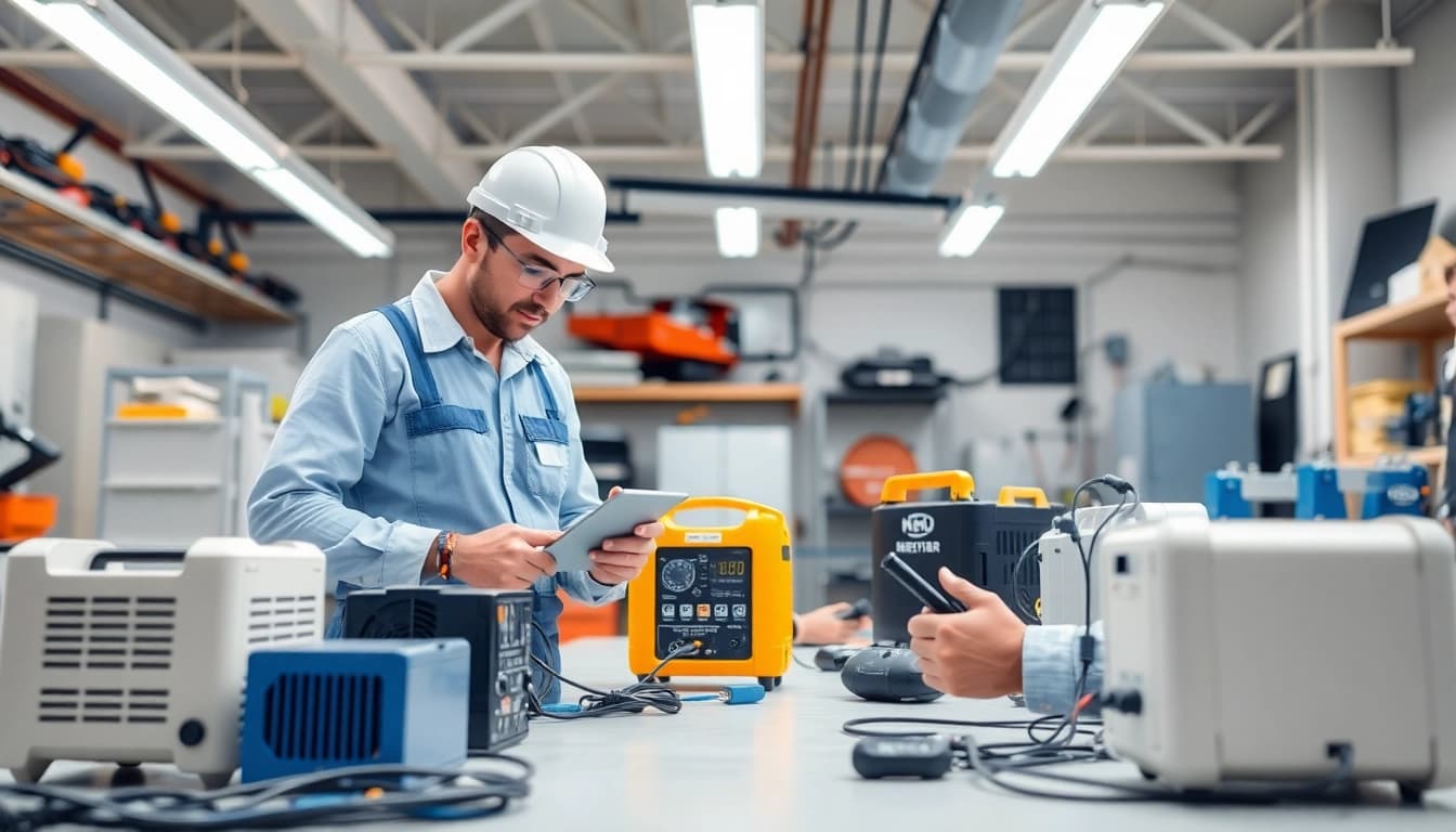 Examine portable electrical devices during the Prüfung ortsveränderlicher elektrischer Betriebsmittel process to ensure safety.
