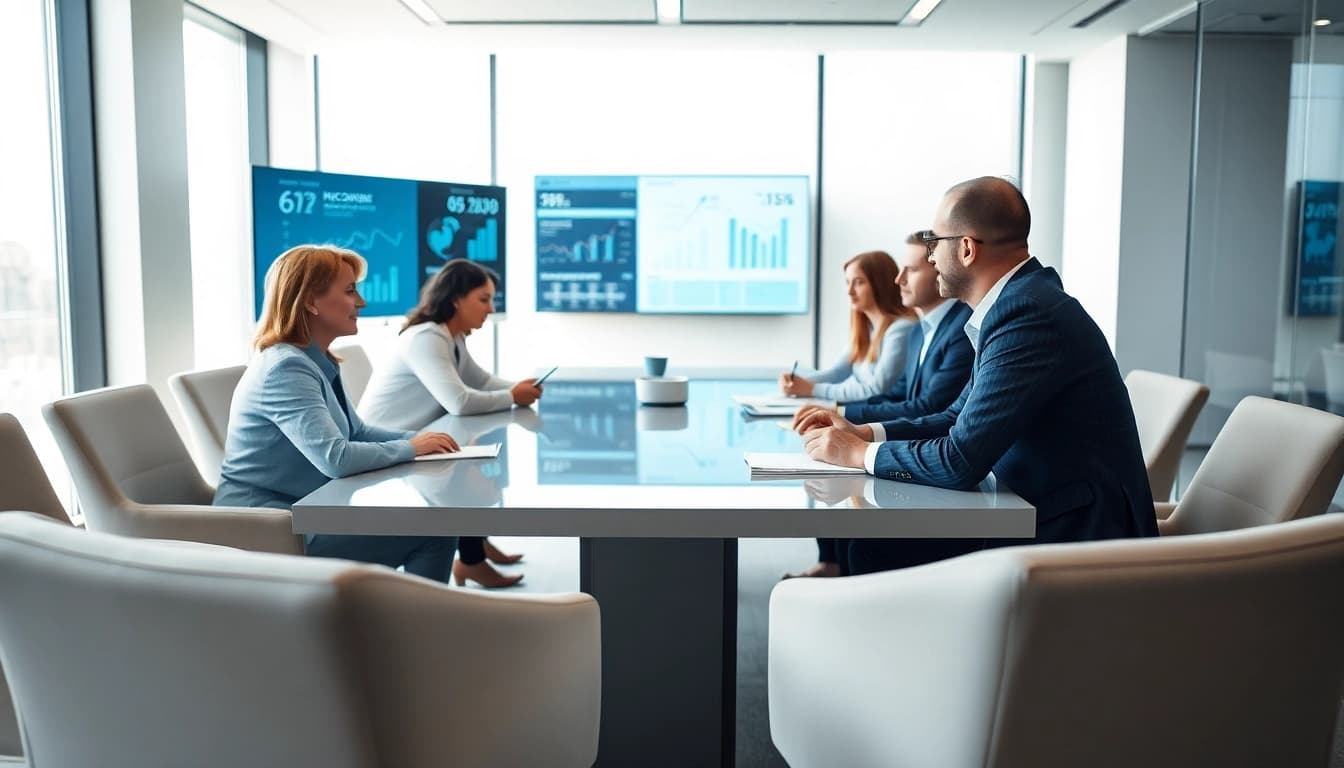 Headhunter Ingenieure engaged in a professional meeting to discuss talent acquisition strategies.
