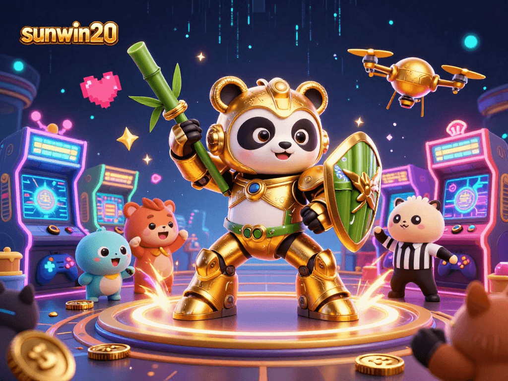 Experience the excitement of sunwin20 with a vibrant carnival scene showcasing dynamic gaming characters.