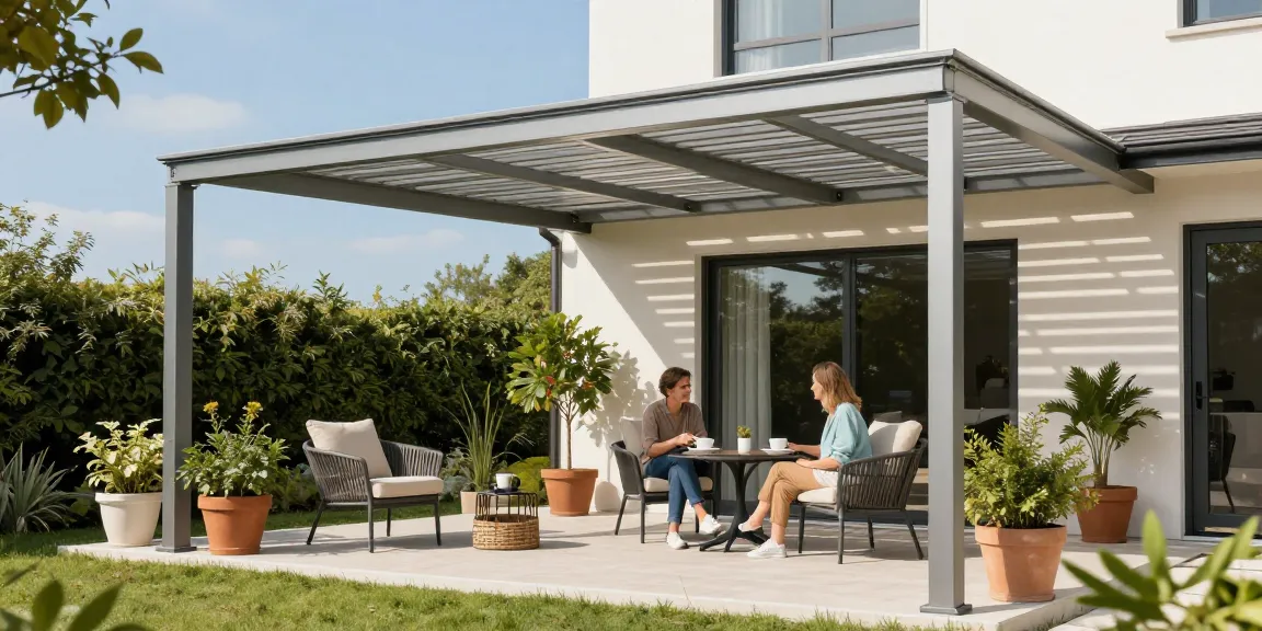 Terrassenüberdachungen für einen einladenden Außenbereich mit elegantem Sonnenschutz.