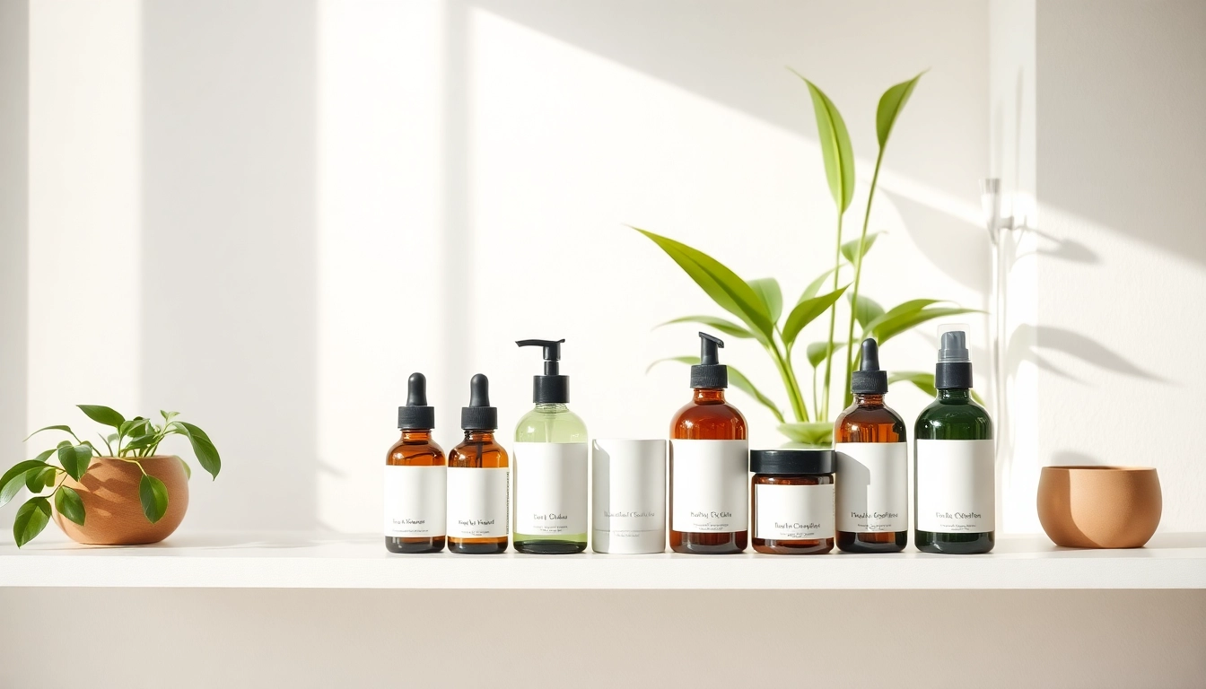 hilma biocare Produkte auf einem eleganten Regal für Gesundheit und Wellness.