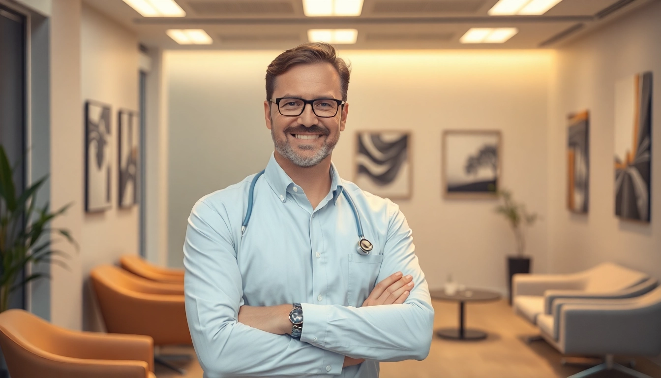 Berater für Unternehmensberatung Pflegedienst präsentiert innovative Lösungen in modernem Büro.
