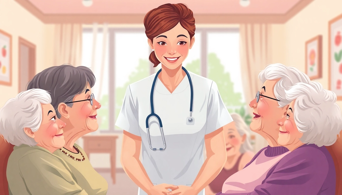 Empathic nurse assists elderly patients in Hameln, highlighting pflegefachkraft stelle hameln career opportunities.