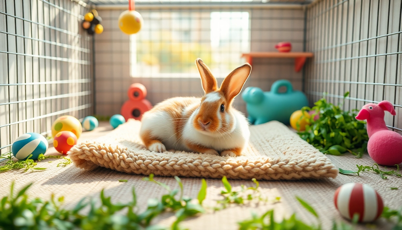 Hanfmatte für Nager bietet einen bequemen Ruheplatz für Kaninchen im Käfig.