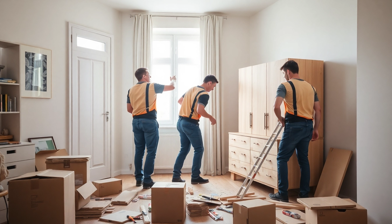 Räumung Wien: Professionelles Team bei der Entrümpelung einer Wohnung in Wien.