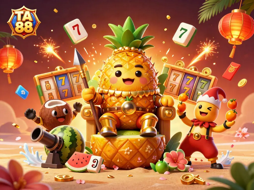 TA 88 offers a vibrant casino atmosphere with golden symbols and dynamic gaming elements.