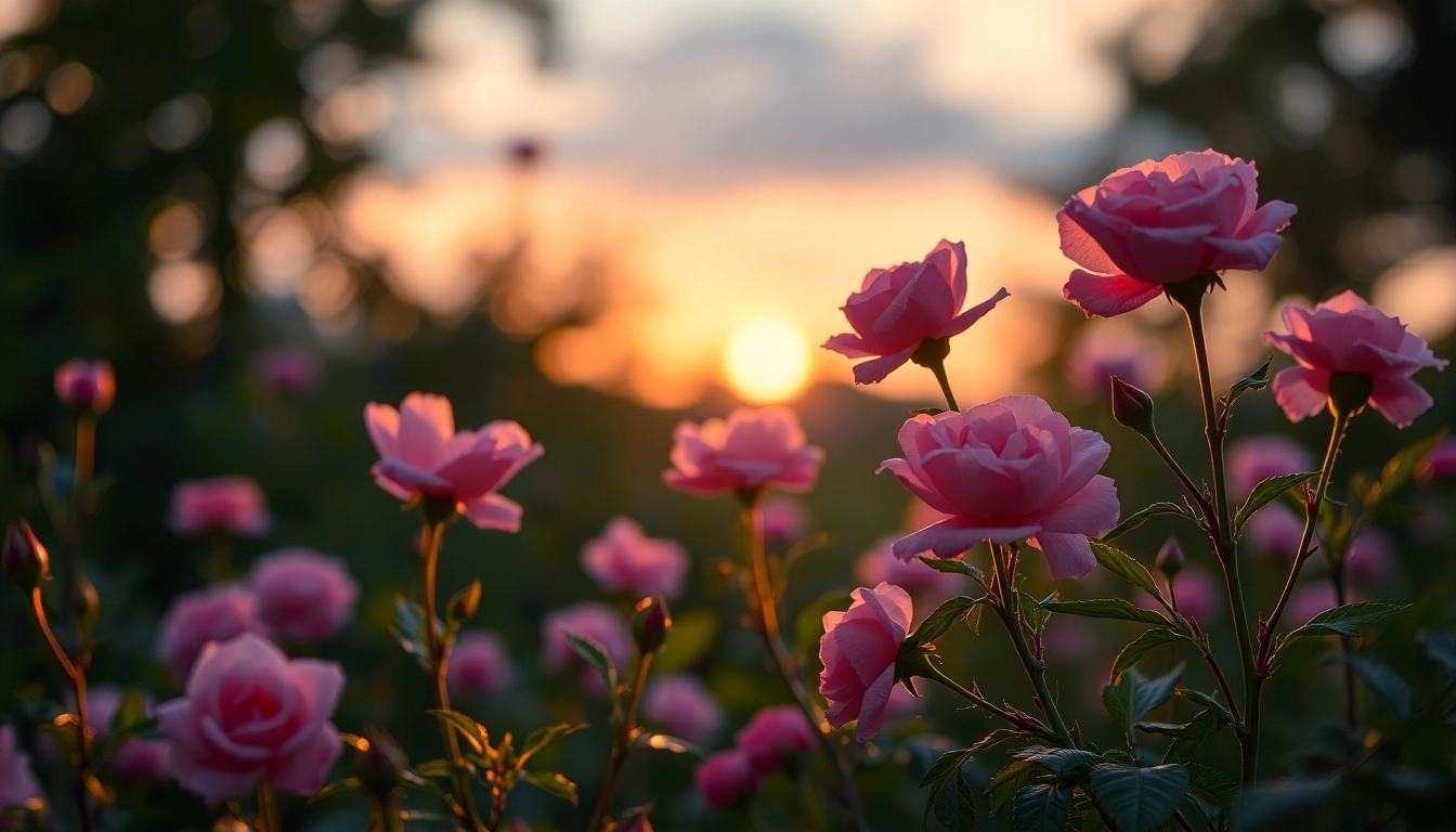 Die Rosenquarz Bedeutung wird durch zarte rosa Kristalle in einem harmonischen Stillleben hervorgehoben.