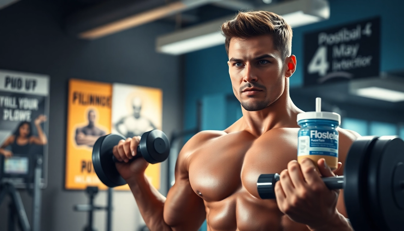 Drostabal-E Masteron Enanthate in action with a focused fitness model showcasing strength and muscle.