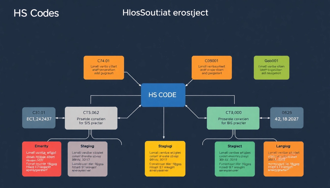 Visualisierung der HS Code Struktur zur Einteilung von Handelswaren für einfaches Verständnis.