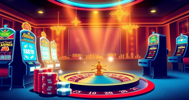 Experience thrilling Casino Bonus offers with engaging visuals of vibrant casino games and enticing promotions.
