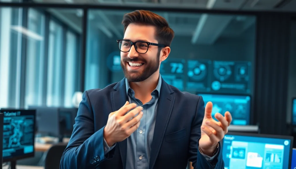 Headhunter IT vermittelt erfolgreich Talente im modernen Büro.