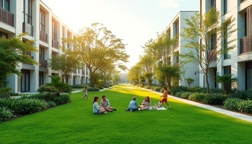 Explore the vibrant community at Tampines St 95 Ec, featuring modern buildings and lush greenery.