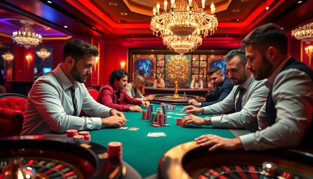 Experience the thrill of gambling at https://topclub.website/ with a high-stakes poker game.
