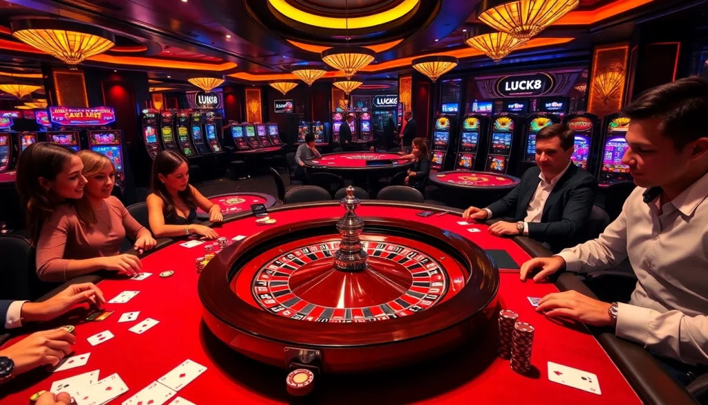 Experience the thrill of LUCK8 with engaging casino games and vibrant atmosphere.