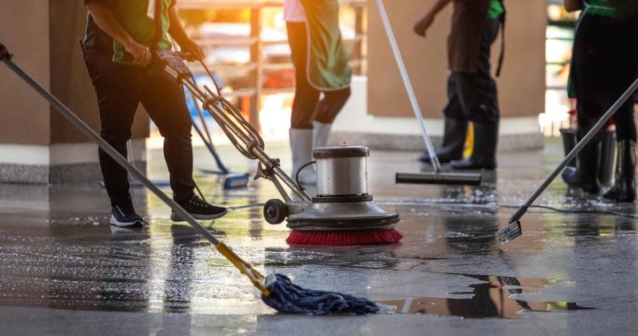 Workers-cleaning-commercial-floor