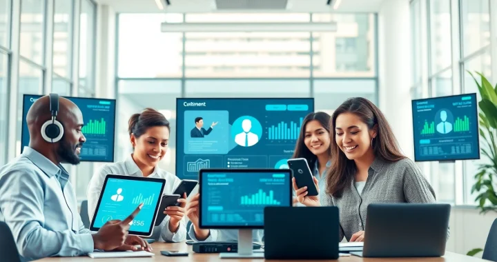 探索美洽官网平台的高级功能，展示在协作办公室环境中的 AI 客服集成。