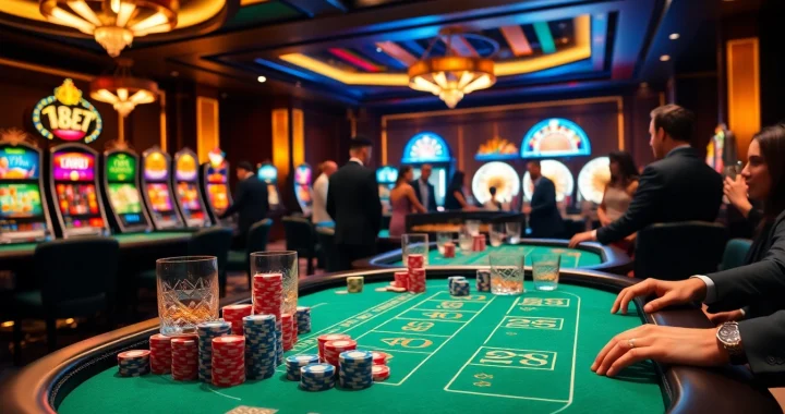 Experience thrilling gaming action at https://gg88.black/ with elegant casino tables and vibrant poker chips.