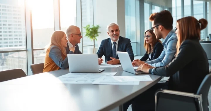 Headhunter Ingenieure in a professional meeting discussing recruitment strategies.